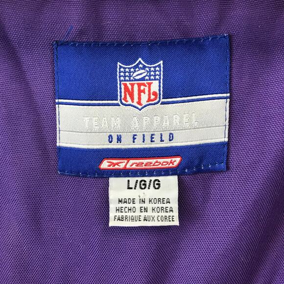 Vintage Minnesota Vikings Official NFL Full Zip Reebok Jacket Men’s Size L - Picture 10 of 12